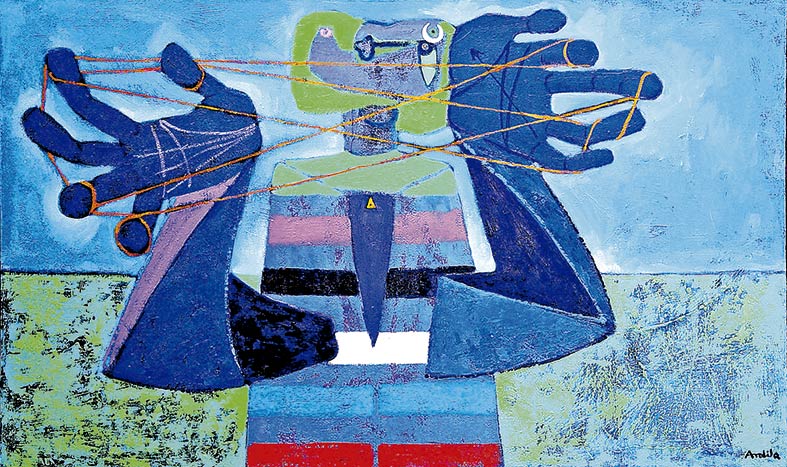 Germán Ardila, Solo espera la noche, 60 x 100 cm (Cortesía del autor) La punición colectiva